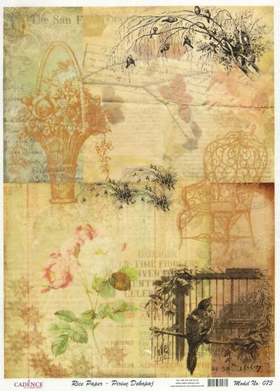 Rice Paper – Garden Collage
