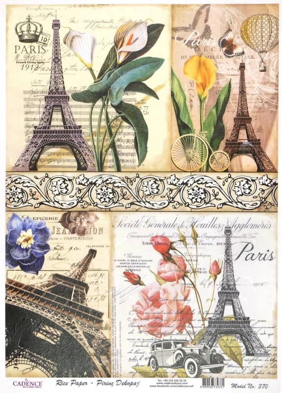 Rice Paper – Paris Flower