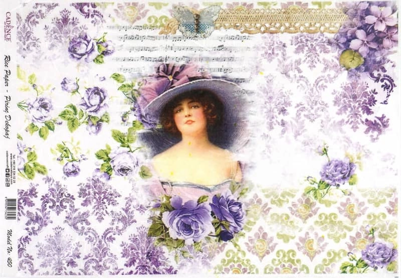 Rice Paper – Purple Lady