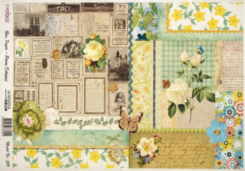 Rice Paper – Rose Collage
