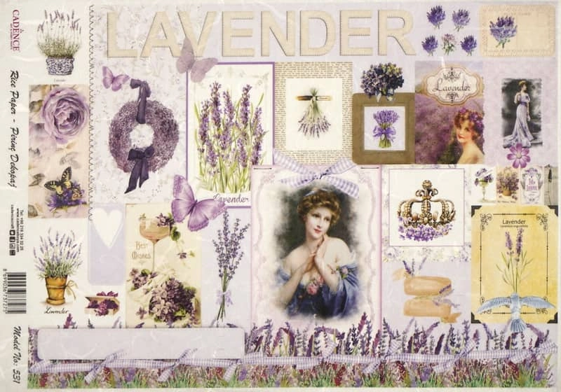 Rice Paper – Romantic Lavenders