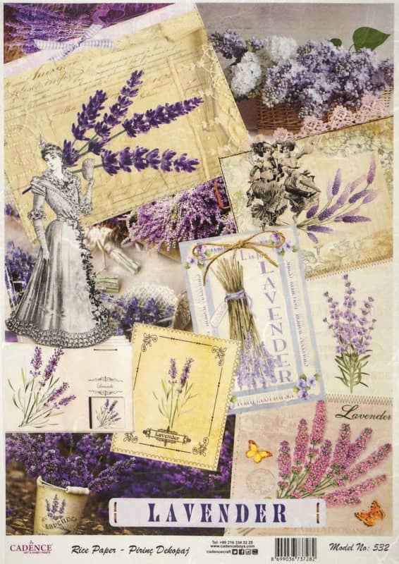 Rice Paper – Romantic Lavenders Mix