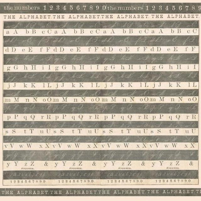 Stamperia Rice Paper – Alphabet (50 x 50cm)