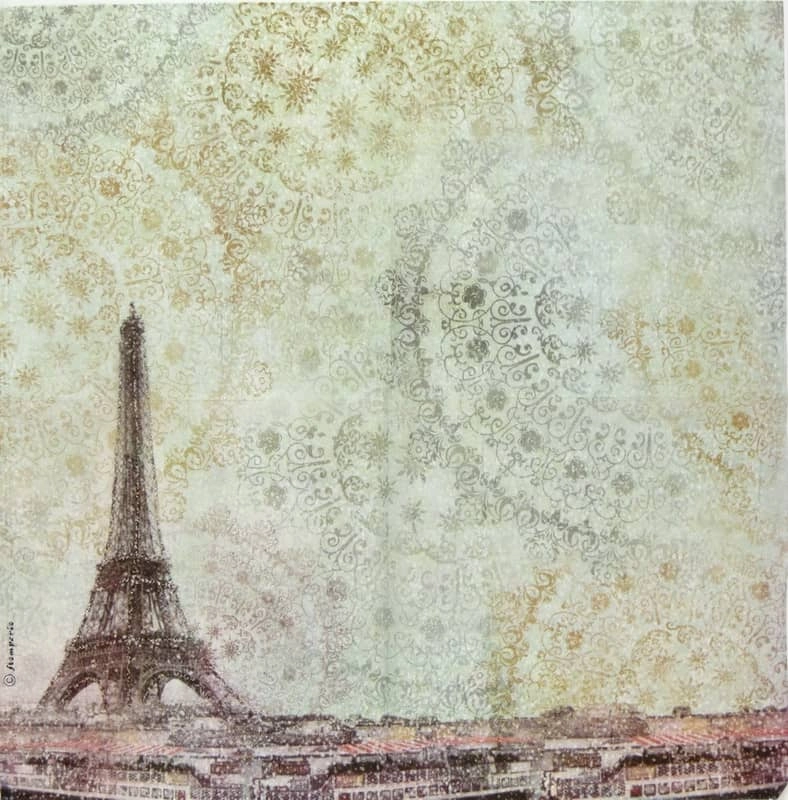 Stamperia Rice Paper – Tour Eiffel (50 x 50cm)