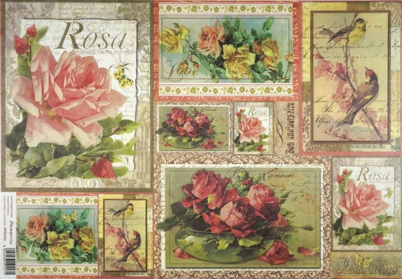 Stamperia Rice Paper 33x49cm – Roses DFS259