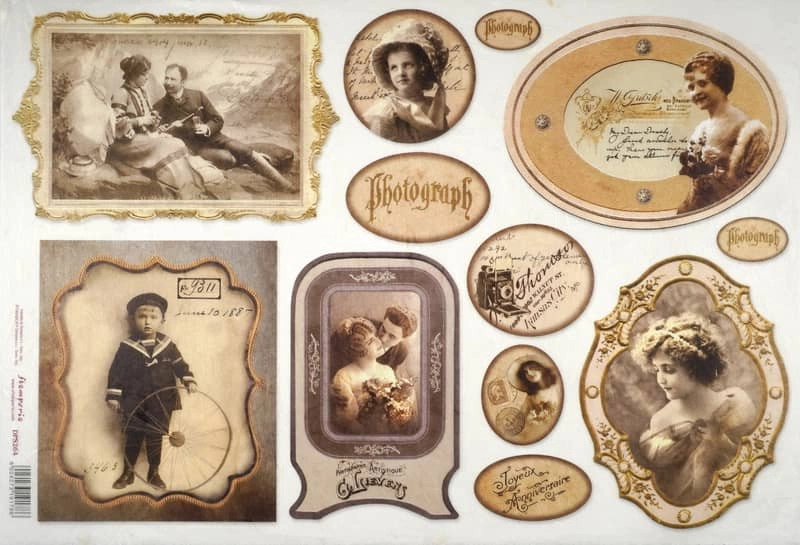 Stamperia Rice Paper 33x49cm  – Old Photos DFS264