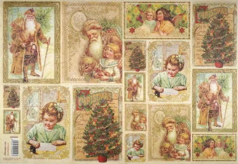 Stamperia Rice Paper 33x49cm – Santa Claus DFS282