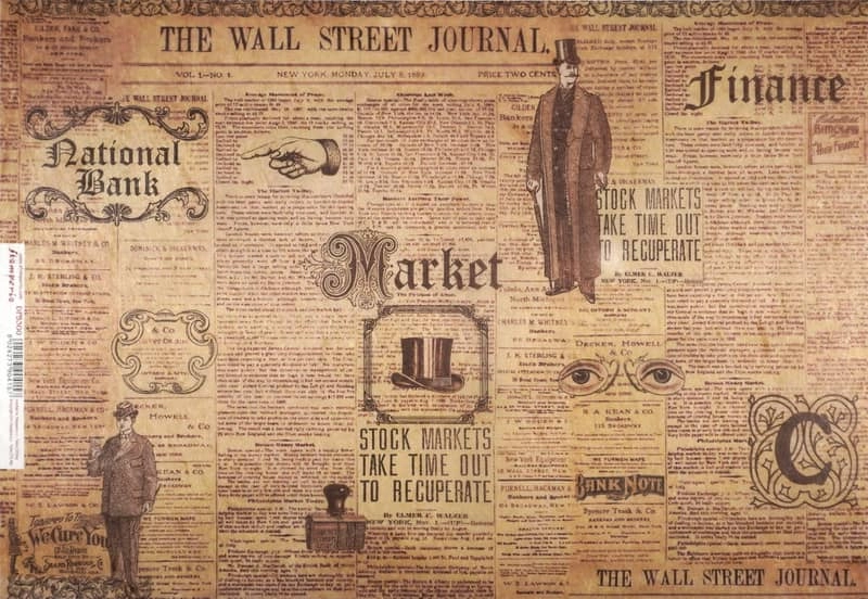 Stamperia Rice Paper 33x49cm – The Wall Street Journal DFS300